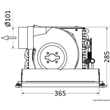 Climatisateur marin CLIMMA A 220 V 8000 Btu/h | EAN 8033137216350 Ref 50.241.08