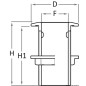 
Passe-coque en bronze GUIDI 1"1/4 
