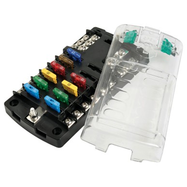 
Boîte porte-fusibles en polycarbonate 12 places 
