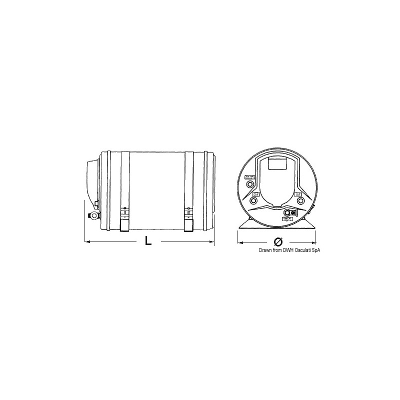 Chauffe-eau ISOTEMP Indel Webasto Marine 40 l
Chauffe-eau ISOTEMP Indel Webasto Marine 40 l