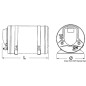 
Chauffe-eau ISOTEMP Indel Webasto Marine 25 l 
