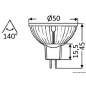 
Spot de rechange  LED HD 4 W 12/24 V 
