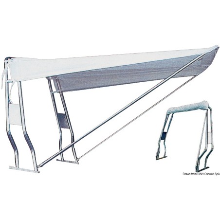 
Taud télescopique poupe bleu navy 130 x 190 cm 
