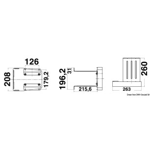 
Support moteur Heavy Duty  paroi 
