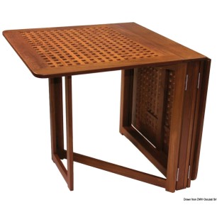 
Table teck pliante 78x145x70 cm 
