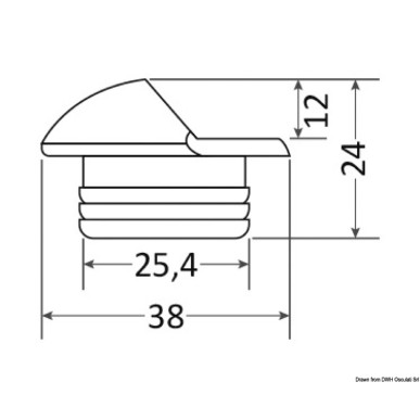 Lumière de courtoisie LED encastrer Alcor | EAN 8033137054549 Ref 13.425.91
