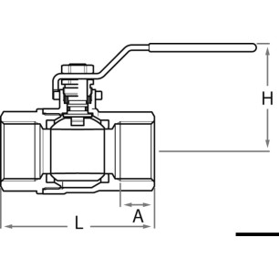 
Vanne  bille F-F GUIDI bronze plein débit 1"1/4   
