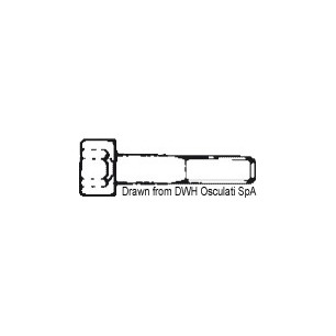 Vis tête cylindrique six pans 8x60 AISI 304 BRUG8X60| EAN 8033137177798 Ref A2-912-08X060