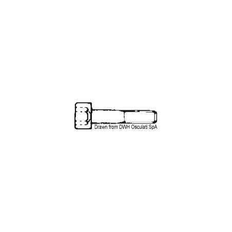 Vis tête cylindrique six pans 8x60 AISI 304 BRUG8X60| EAN 8033137177798 Ref A2-912-08X060