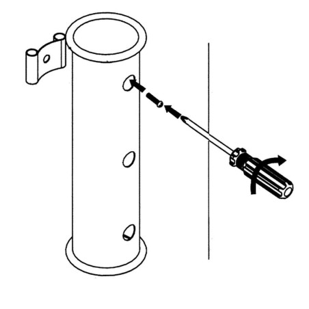 
Paire de porte-cannes fixation  paroi AISI 316 
