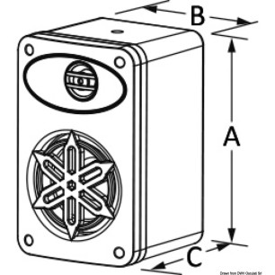 
Haut-parleurs 2 voies p.intérieur 4" -2x120W blanc 
