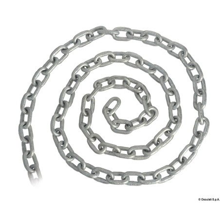 
Chaîne galvanisée  maille liège 6 mm x 50 m 

