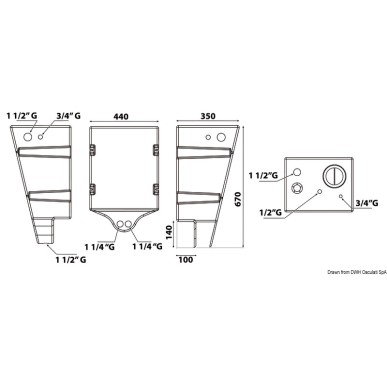 Réservoir eau paroi 60 l | EAN 8033137157219 Ref 52.145.78