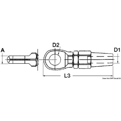 Terminal œil inox Ø 8 mm | EAN 8033137073946 Ref 05.219.08