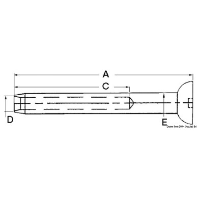 Terminal tête sphérique AISI 316 Ø 4 mm | EAN 8033137073816 Ref 05.200.04