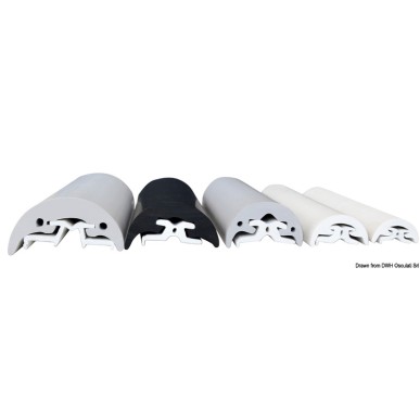 Défense de quai PVC liston uniquement 80 mm Barre de 2m| EAN 8033137142222 Ref 44.065.05