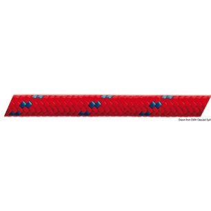
Double tresse bleu 4 mm 
