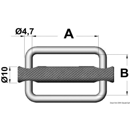 
Boucle inox 50 mm 
