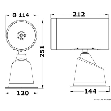 Projecteur électrique Classic acier inoxydable| EAN 8033137224140 Ref 13.229.02