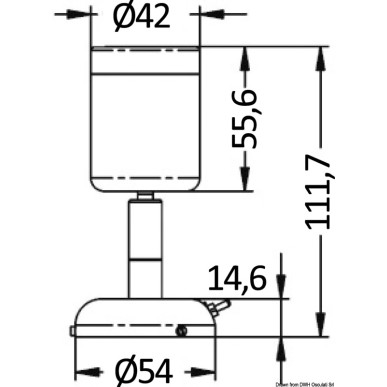 
Spot articulé en inox poli 1 x 3 W HD 
