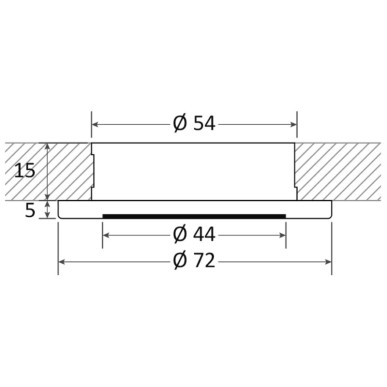 Plafonnier LED Polis encastrement+ dimmable faible profondeur| EAN 8033137084874 Ref 13.488.01