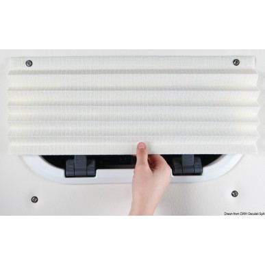 Oceanair pleated shade 508 x 305 mm crème | EAN 651554002752 Ref 19.860.03