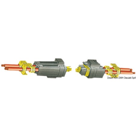 
Connecteur étanche Faston mâle 8/10 mm² 

