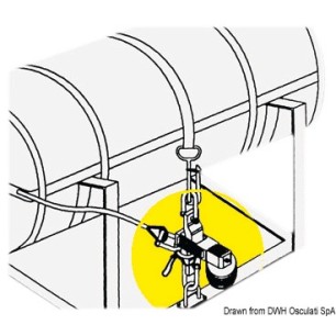 
Attache hydrostatique p. radeau 
