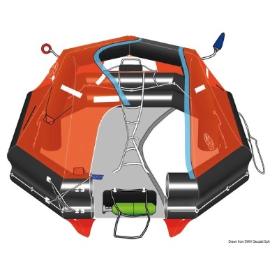 Radeau Deep-Sea A pack Flat 12 places 105x57x35cm | EAN 8033137112928 Ref 22.751.22