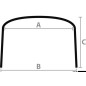 
Bimini pliable Shade Master Inox Depth 235/250 cm 
