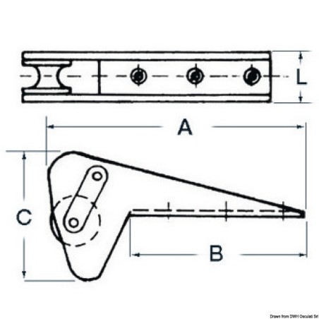 
Davier inox spécifique p. Bruce/Trefoil max 20 kg 
