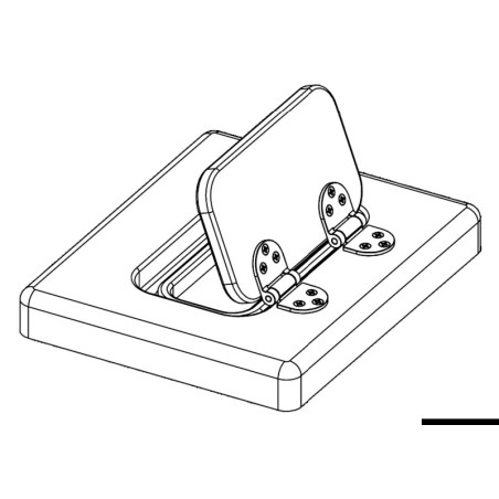 
Charnière autobloquante AISI316 76x38 mm 
