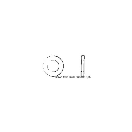 Rondelle plate large 14x56 AISI 304 ROND14X56| EAN 8033137177545 Ref A2-9021B-14X056