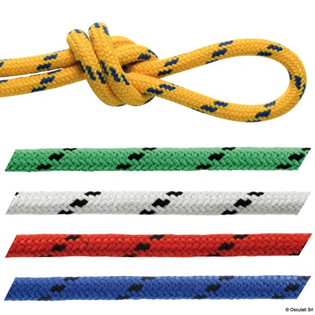 
Ecoute en polyester finition Matt jaune 8 mm 
