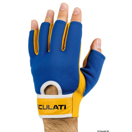 
Gants cuir demi-doigts L 
