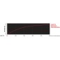 
Tresse orange Marlow Excel Racing 3 mm 
