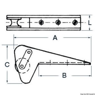 
Davier inox spécifique p. Bruce/Trefoil max 10 kg 
