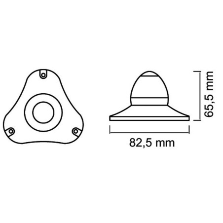 
Feu de navigation Sphera II 360° blanc 
