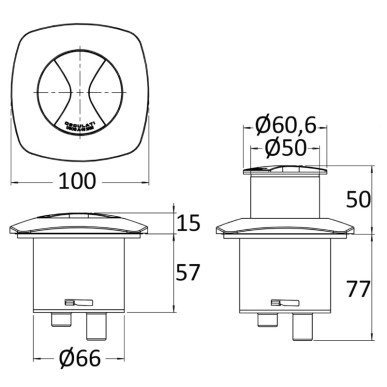 Feux de navigation LED rabattable Borea, bateaux jusqu' 20 m| EAN 8033137061714 Ref 11.053.05