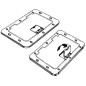 
Trappe inspect façade amovible gris 350 x 600 mm  
