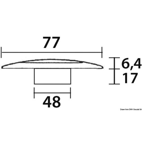 
Plafonnier boîtier inox finition blanc 6 LED blanc 

