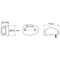 
Feu de navigation Mouse vert ABS blanc 
