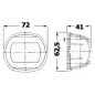 
Feu de navigation Compact 12 AISI 316/poupe blanc 
