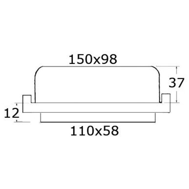 Plafonnier LED encastrer| EAN 8033137189982 Ref 13.533.02