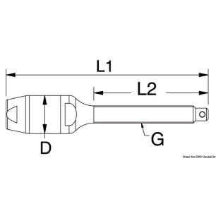 
Terminal fileté  Ø 5 mm 
