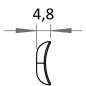 
Martyr anti-frottement Deluxe avec vis 320 mm 
