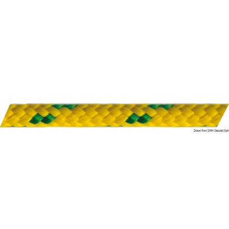 
Double tresse vert Ø 14 mm 
