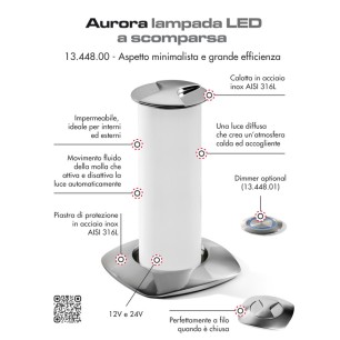 
Lampe de table LED rétractable Aurora 
