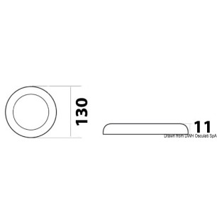 
Eclairage LED ultraplate bague blanche 12/24 V 3 W 
