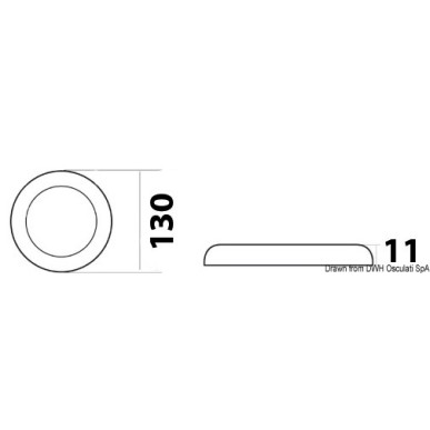 Plafonnier LED saillie reduit| EAN 8033137037610 Ref 13.408.01